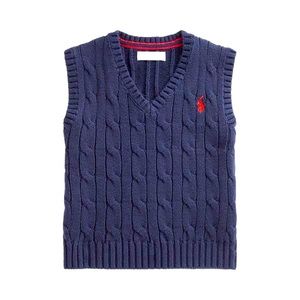 Toddler Cable Knit Sweater Vest!